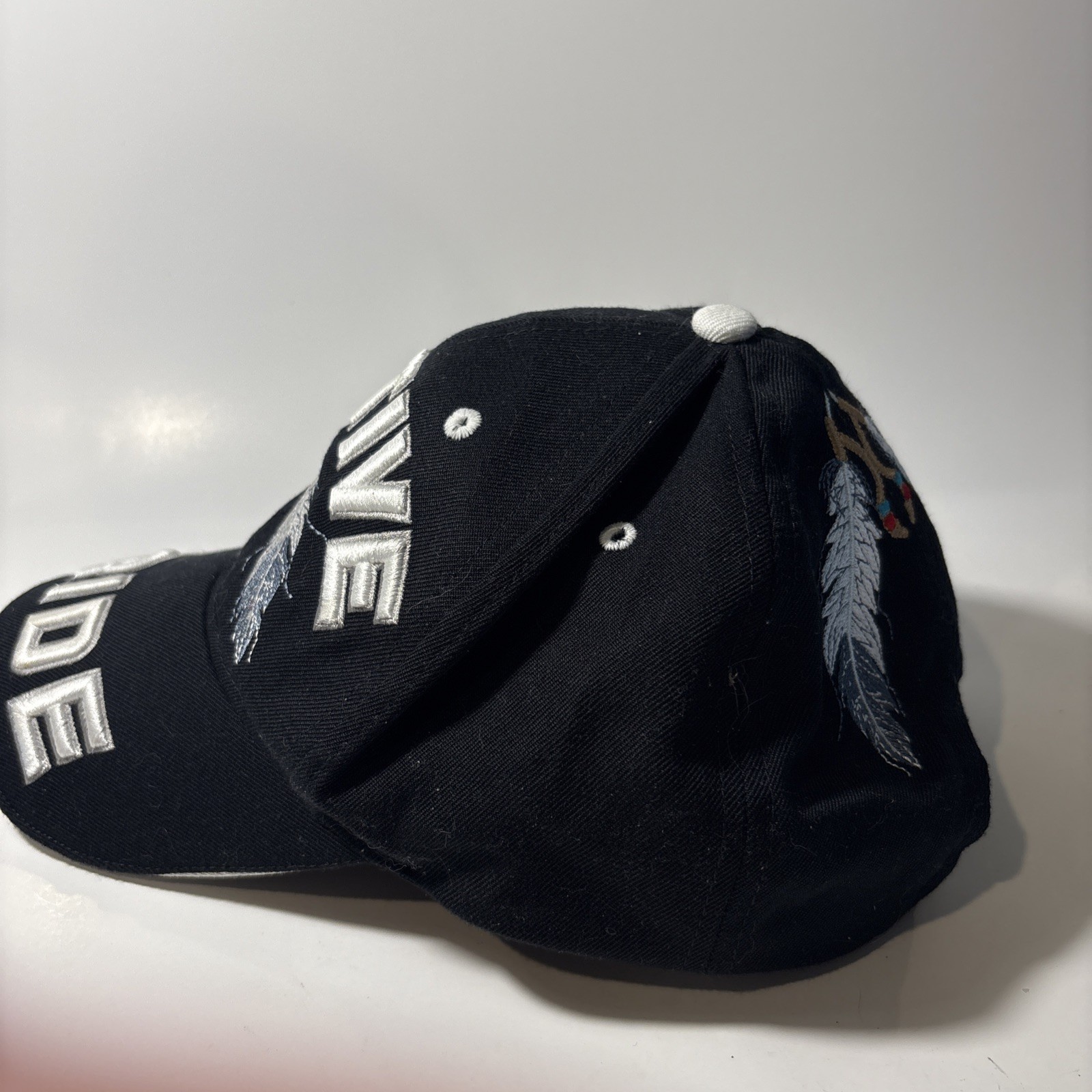 Native Pride Baseball Cap Black with Embroidery O… - image 2