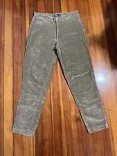 Polo Ralph Lauren Men's Vintage Corduroy Pants Beige Sz 36x34 Made In Canada