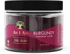 Image of As I Am Curl Color Burgundy- Temporary Colour & Curling Gel 6oz