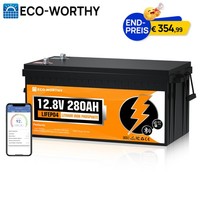 12V 280Ah Bluetooth Lifepo4 Lithium Batterie Mit 200A Bms Wohnmobil Solaranlage