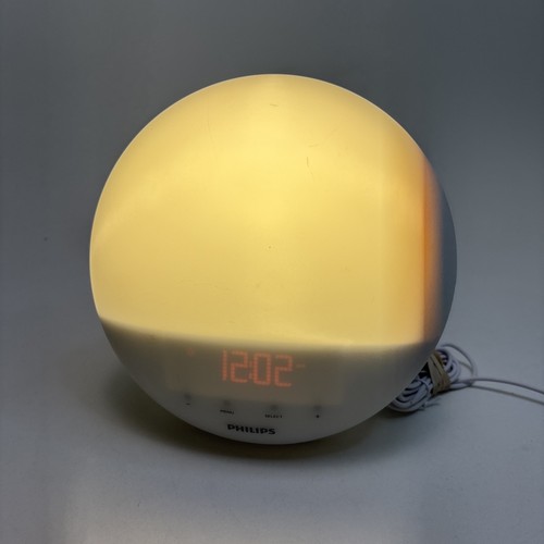 Philips SmartSleep Wake-up Light Alarm FM Radio Sunrise Sunset Simulation HF3520