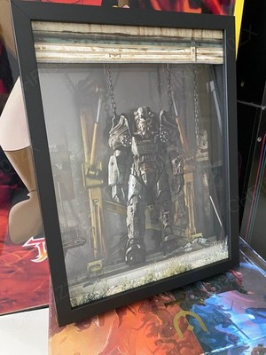 Fallout 4 76 New Vegas T-60 Power Armor Shadow Box Decor Numbered #57/200 + COA