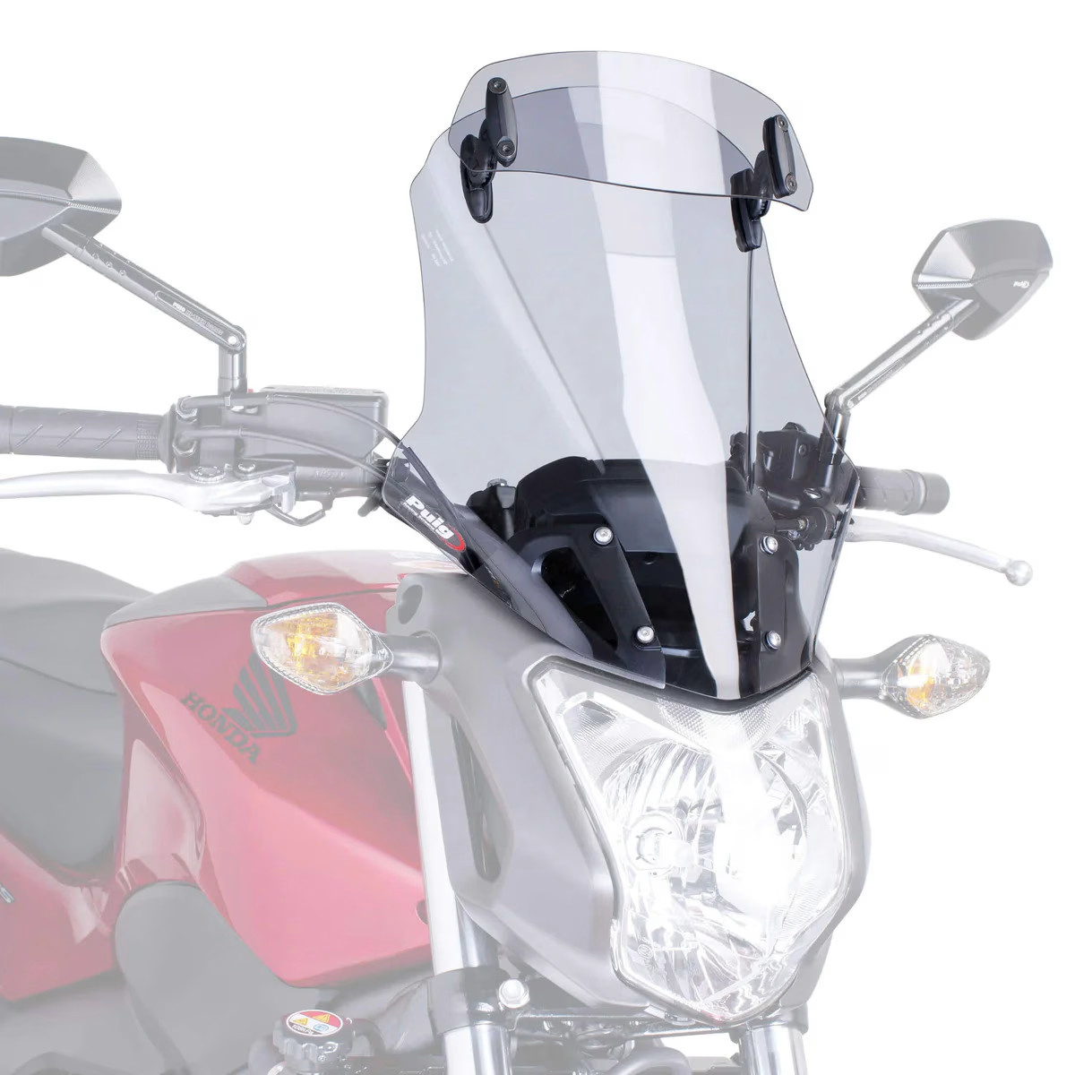 Puig Touring Motorcycle Motorbike Windscreen With Visor Smoke - Honda NC700/750S