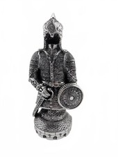 Ottoman Soldier Warrior Knight Statue Islamic Arabic Calligraphy Ornament 27cm