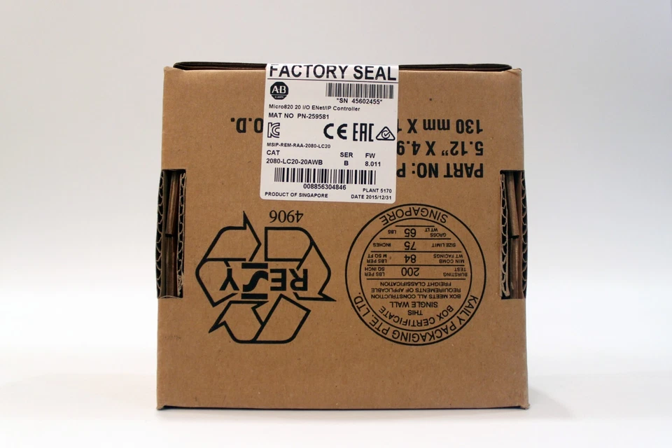 NEW Allen Bradley 2080-LC20-20AWB Micro820 20 I/O ENet/IP Controller UPS Shippin - Image 2 of 2