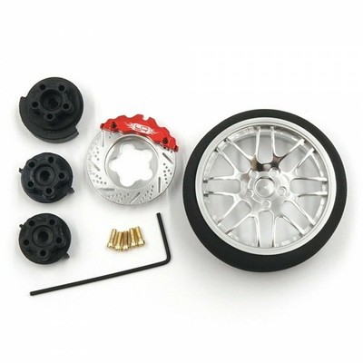 YEAH RACING ALUMINIUM LENKRAD FÜR SANWA FUTABA KO FLYSKY NB4 SILBER # YA-0626SV