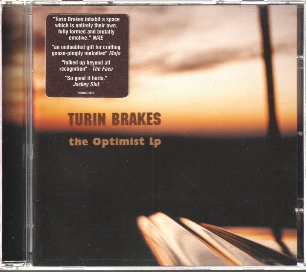 Turin Brakes Optimist LP CD Europe Source 2001 CD. Has info sticker on front