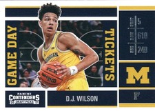 2017-18 Panini Contenders Draft Picks Game Day Tickets #26 D.J. Wilson - BSK
