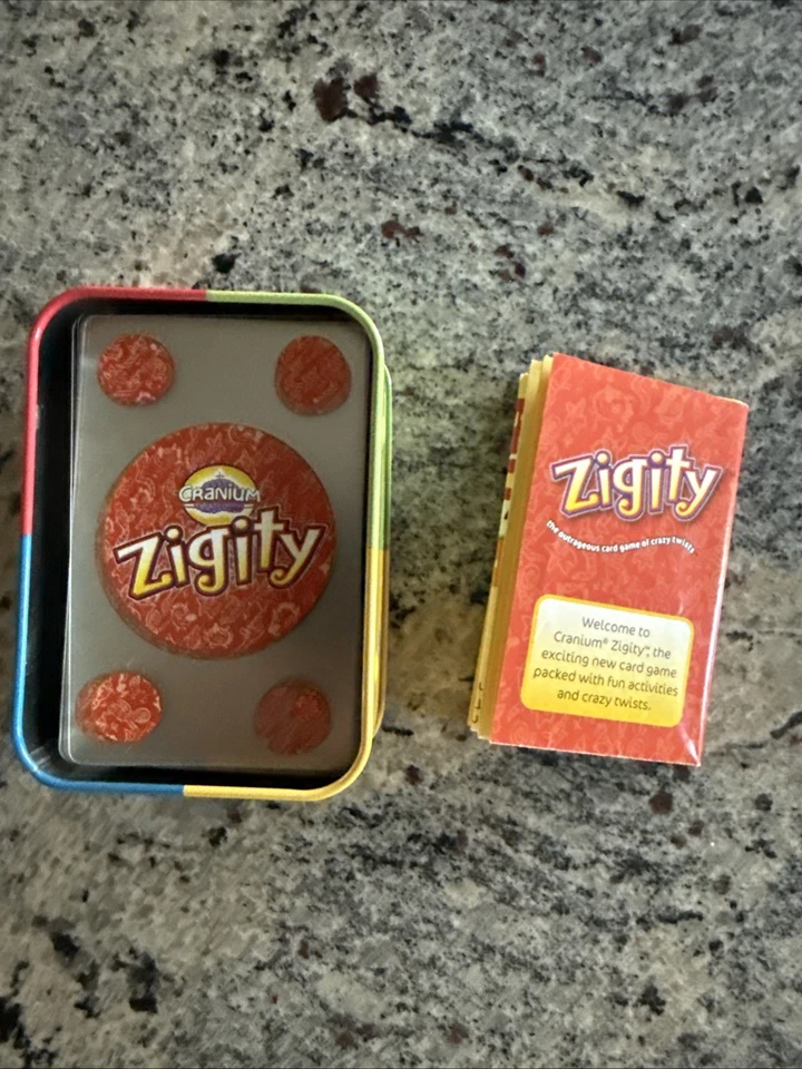 Zigity Card Game by Cranium in a Metal Tin 2005 - Image 3 of 3