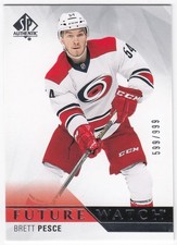2015-16 Upper Deck SP Authentic Future Watch BRETT PESCE 207 /999 Carolina UD RC