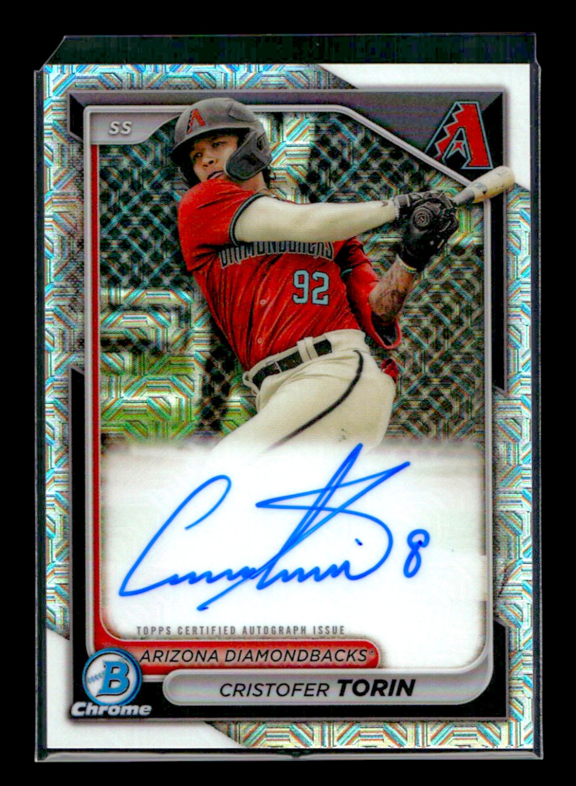Cristofer Torin 2024 Bowman #BMA-CT Chrome Prospects Autographs Mojo Refractors