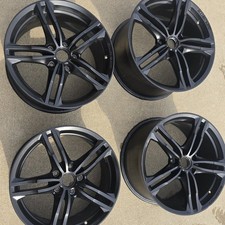 2014-2019 Corvette Stingray Base OEM Wheels 18" Front 19" Rear. Matte Black.