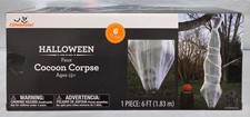 Way To Celebrate 6' Cocoon Corpse Halloween Hanging Decor Indoor Outdoor Walmart