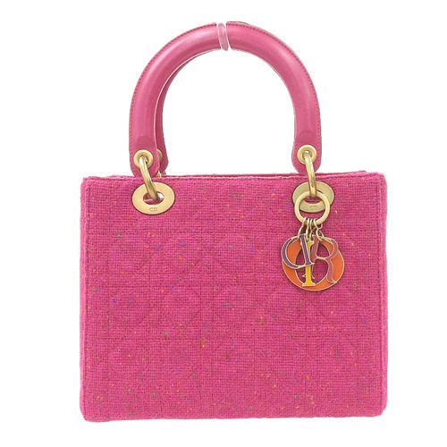 Christian Dior Lady Dior Tweed Pink #087