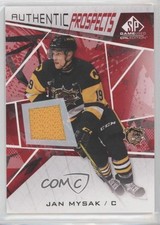2021-22 Upper Deck SP Game Used CHL Edition Red Jersey Jan Mysak #56 01ks