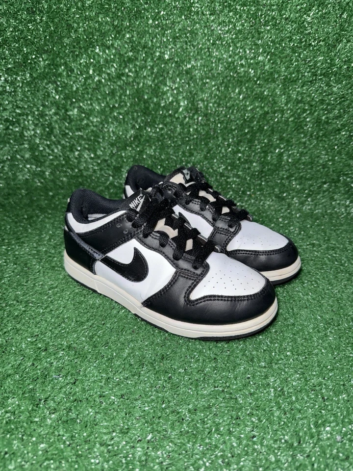 Nike Dunk Low Panda Niños Pequeños Talla 1.5Y Negro Blanco Zapatos CW1588-100 Foto 2 de 4