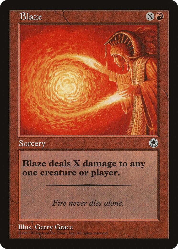 NM - Blaze (Flavor Text) POR - 118 Portal