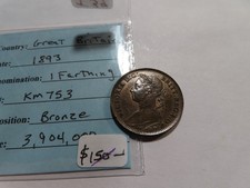 T39 Great Britain 1893 Farthing