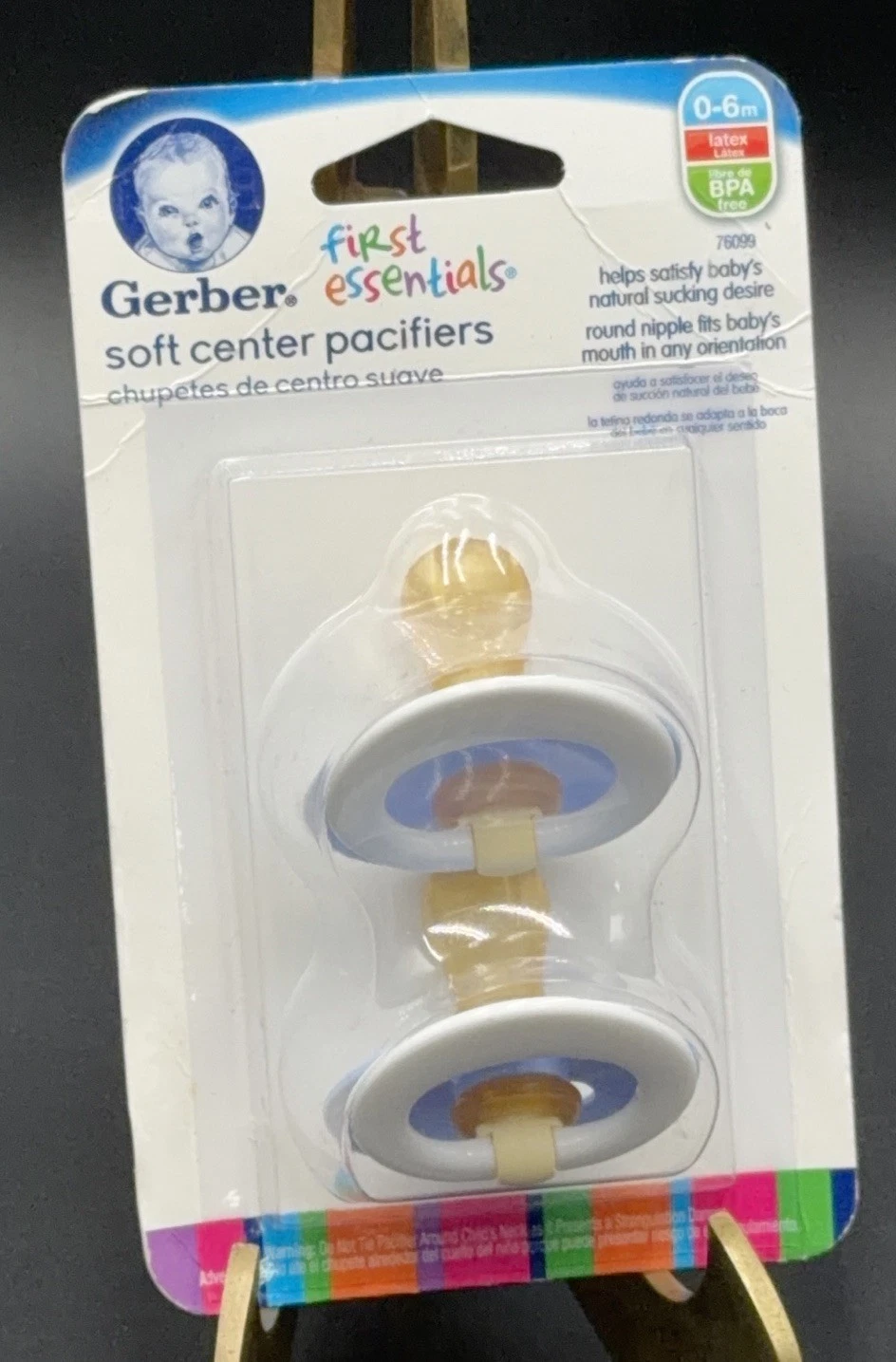1 Pack X 2 Gerber First Essentials Soft-Center Pacifier 0-6 mo Blue Discontinued
Opens in a new wind