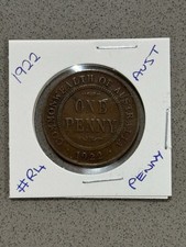 🔕BEAUTIFUL 1922 AUSTRALIAN ONE PENNY 🔕COIN GREAT DETAIL KING GEORGE V #R4🔕