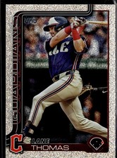 2025 Topps Glitter Holo Lane Thomas #3 Cleveland Guardians