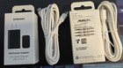 2 -pack Samsung EP-T1510NBEGUS 15W Power Adapter  Fast Charger USB-C to USB-C 6'