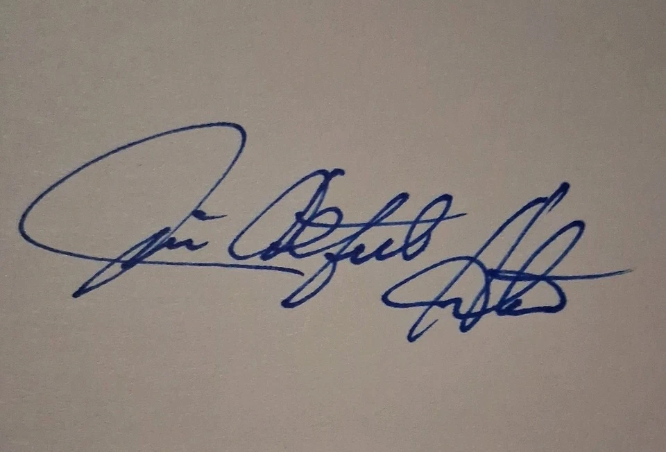 Jim Catfish Hunter Signed Index Card  New York Yankees Autographcoa - Image 3 of 3