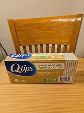 Organic Cotton Q Tips Swabs 400 Count Plastic Free Sustainable Packaging New 📦 