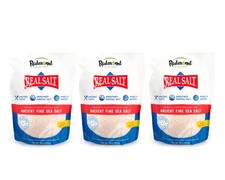 Redmond Real Salt - Ancient Fine Sea Salt, Unrefined 19.33 Ounce Pack of 3 
