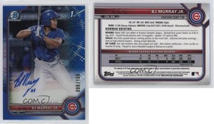 2022 Bowman Chrome Prospect HTA Choice Refractor /150 BJ Murray Jr #CPA-BM Auto