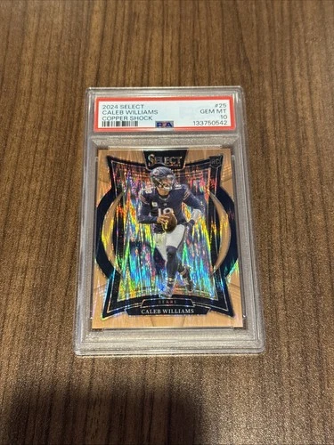 2024 Panini Select Concourse - Caleb Williams #25 Copper Shock /299 (RC) PSA 10