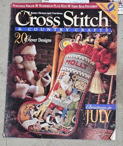 Lote 51 Revista Punto de Cruz y Artesanía Country 1985-1995 10 MEDIAS 89-92 Compl - Imagen 8 de 16