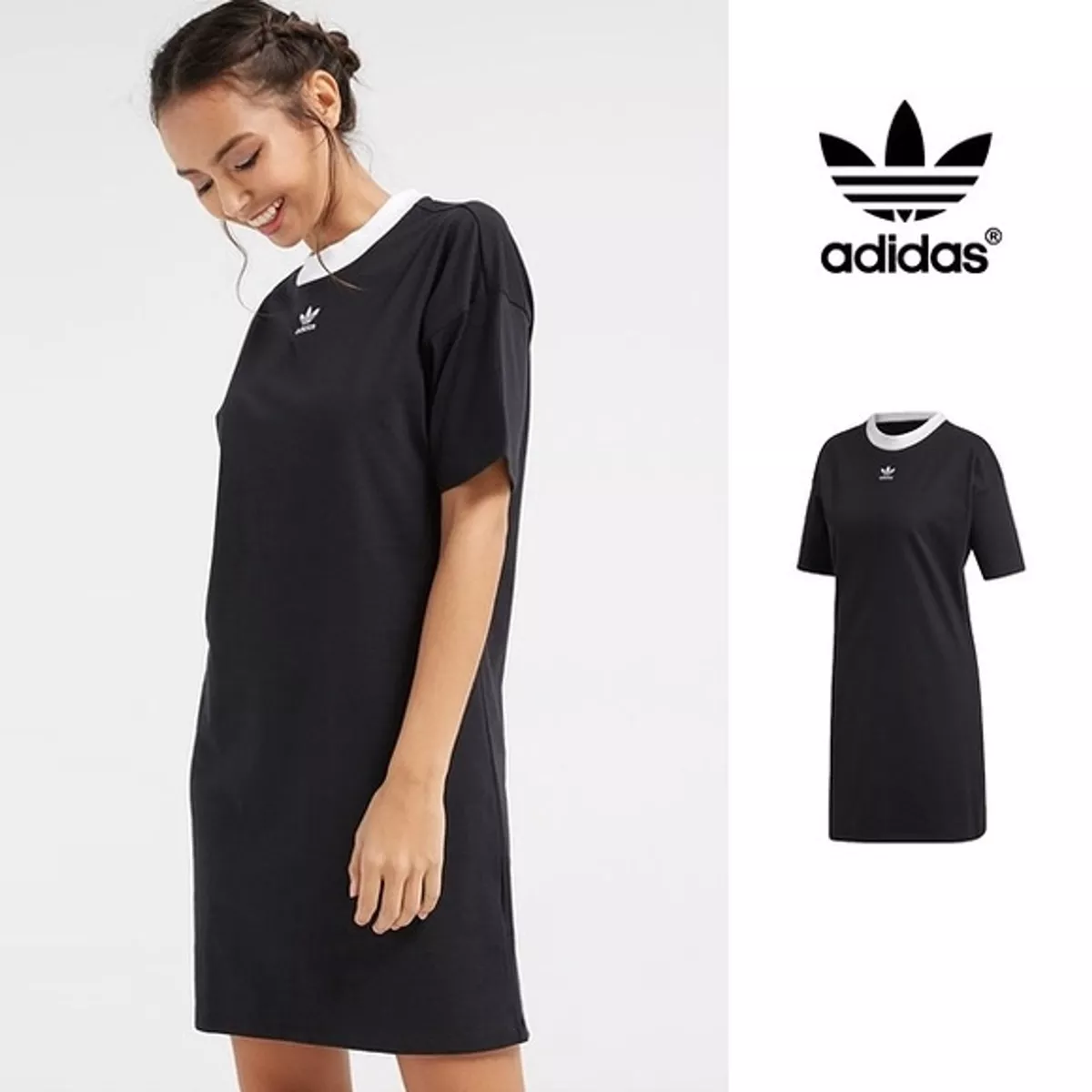 NWT Adidas Originals Trefoil Dress Size XS DH3184 eBay