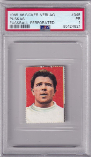 Puskas #345 1965 Sicker Verlag Fussball card