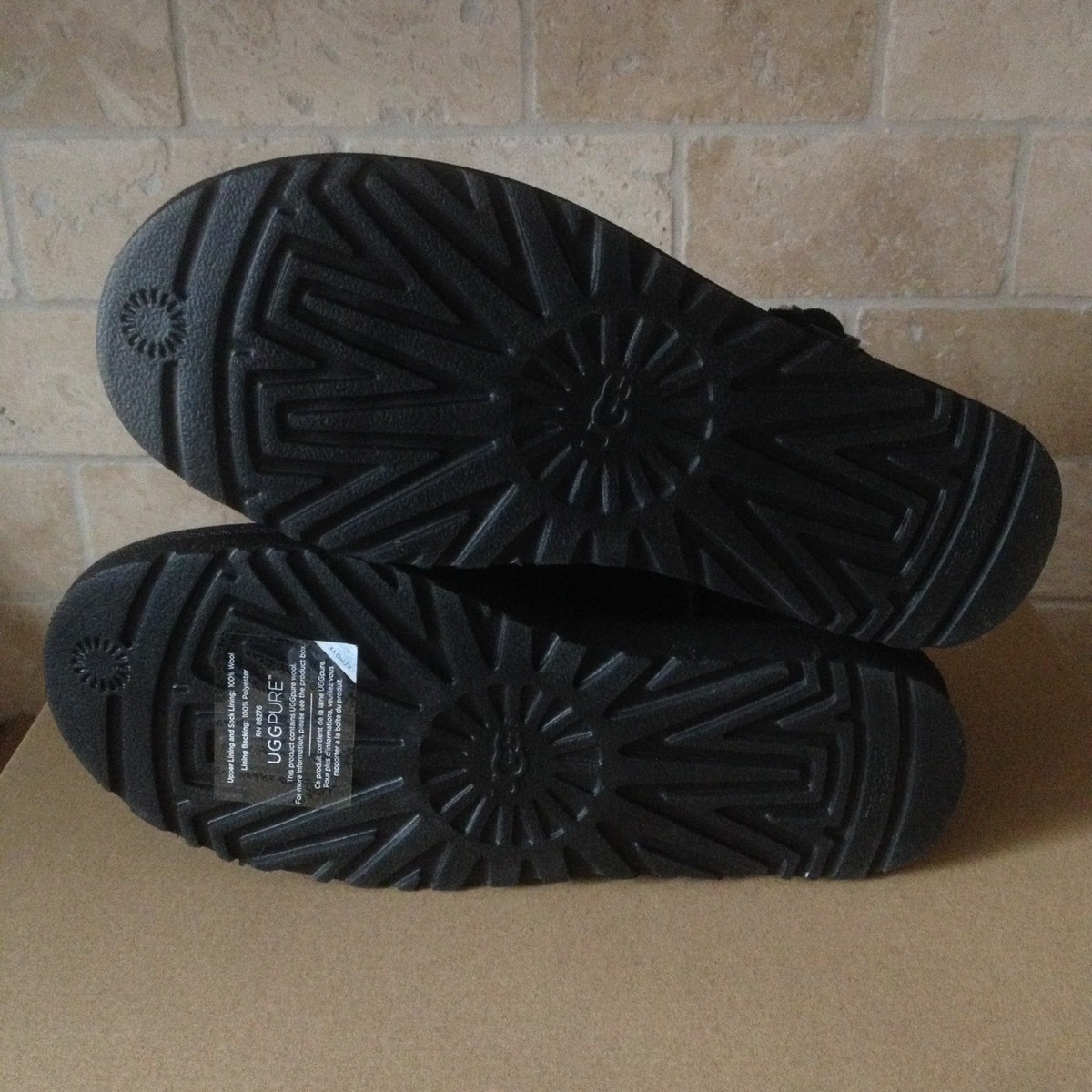 UGG Jadine Deco Studs Studded Black Suede Fur Buckle Moto Mini