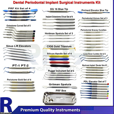 Professional Implant Surgical Instruments Kit Dental Bone Surgery Preparing Set