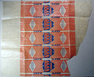 Hanover Steam Bakery Good Sliced Bread Wrapper Old SaniWax Waxed Paper Bag PA 