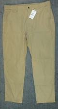 GlideActive Tech Pant 3XL x30 Polyester Tan Brown Stretch Golf Performance NWT