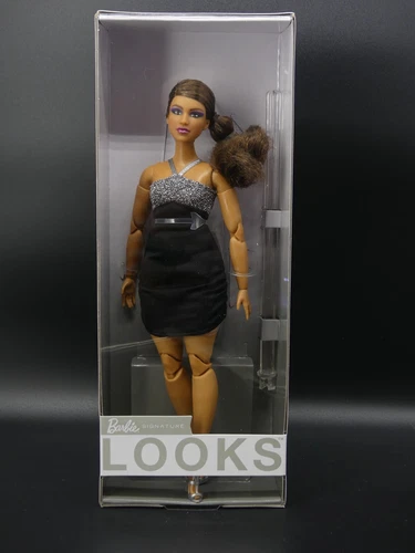 Barbie Signature Looks #12 Fryda Curvy bruna hbx95 black label spedizione immediata