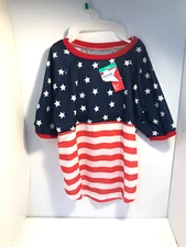 Top Paw Dog All American Flag Dog Shirt Red White & Blue Patriotic Pet Clothing