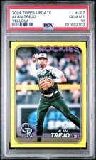 2024 Topps Update Yellow #US7 Alan Trejo Rockies PSA 10 POP 1