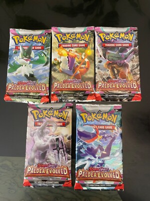 SET DI 5 BUSTINE POKEMON PALDEA EVOLVED IN INGLESE