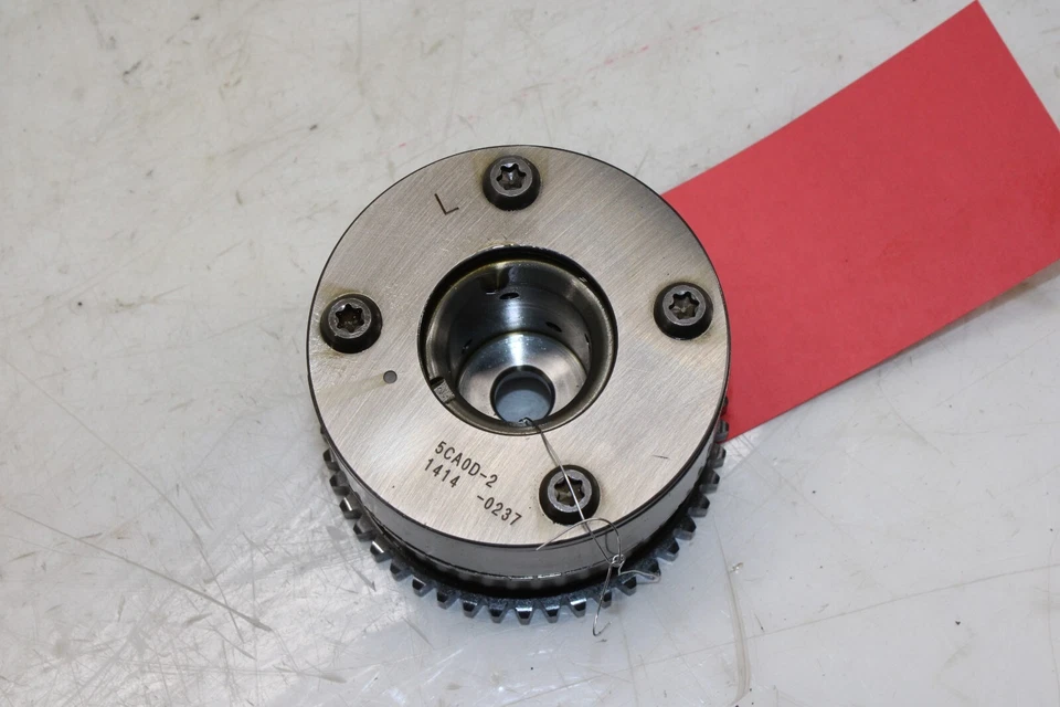 Infiniti Q60 2017-2019 3,0 L árbol de levas izquierdo engranaje de escape 130255CA0D OEM JF113 Foto 3 de 3