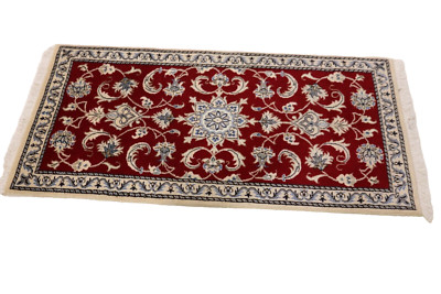 Super Nain  Orientteppich ( 142 x 70 cm ) Handgeknüpft Top Neu