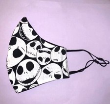 Jack Skellington FaceMask Nightmare Before Christmas Cotton Facemask Adjustable