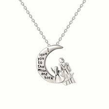 Mother's Day Gifts Necklaces for Mom Mother Daughter Necklace with I Love You To