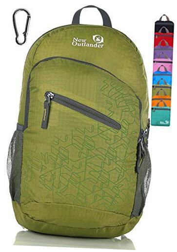 Lightweight 33L Green Outlander Packable Hiking Backpack for Travel