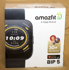 AMAZFIT BIP 5 SMART WATCH SOFT BLACK - FACTORY SEALED