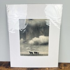 Martin Munkacsi “Farmer With Horses And Plow” Hungary Fine Photo Print 1931 VTG