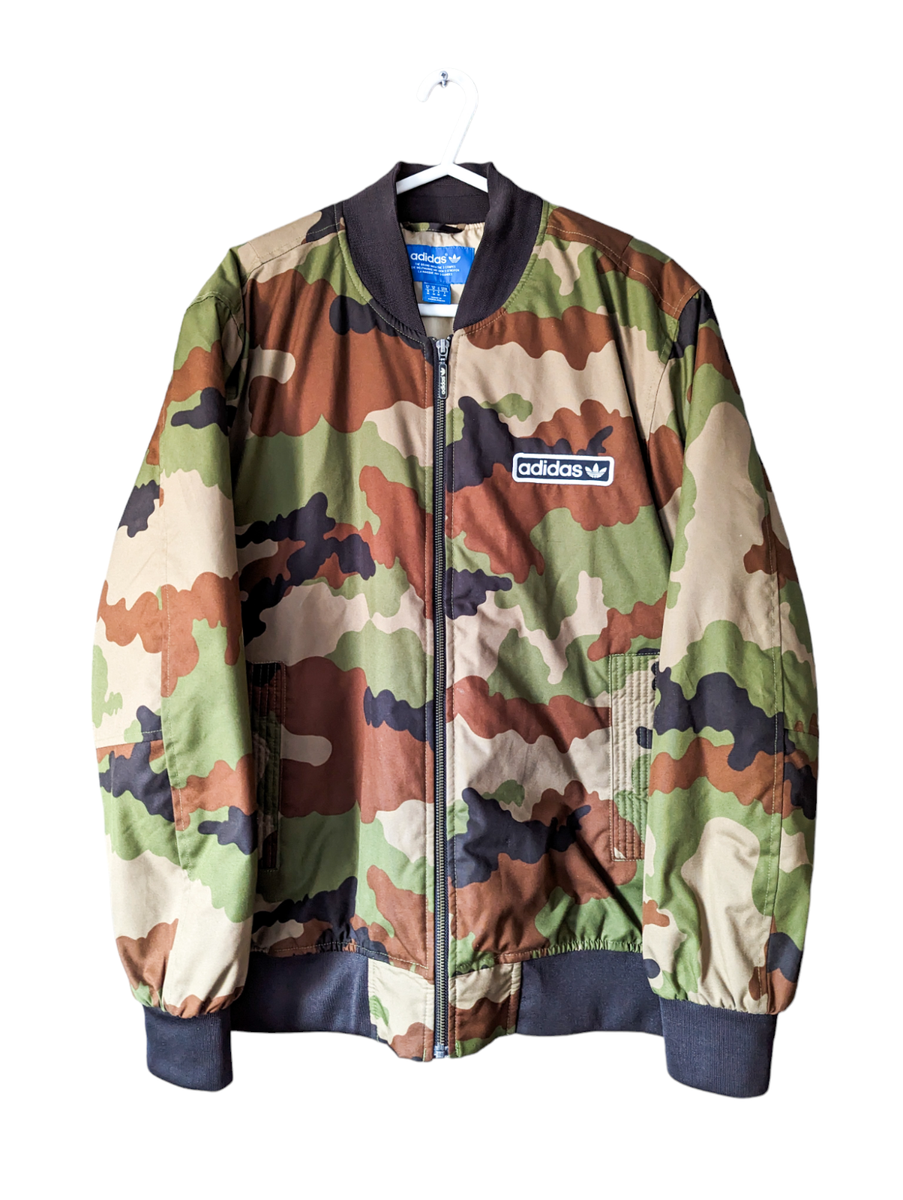 adidas camouflage bomber jacket
